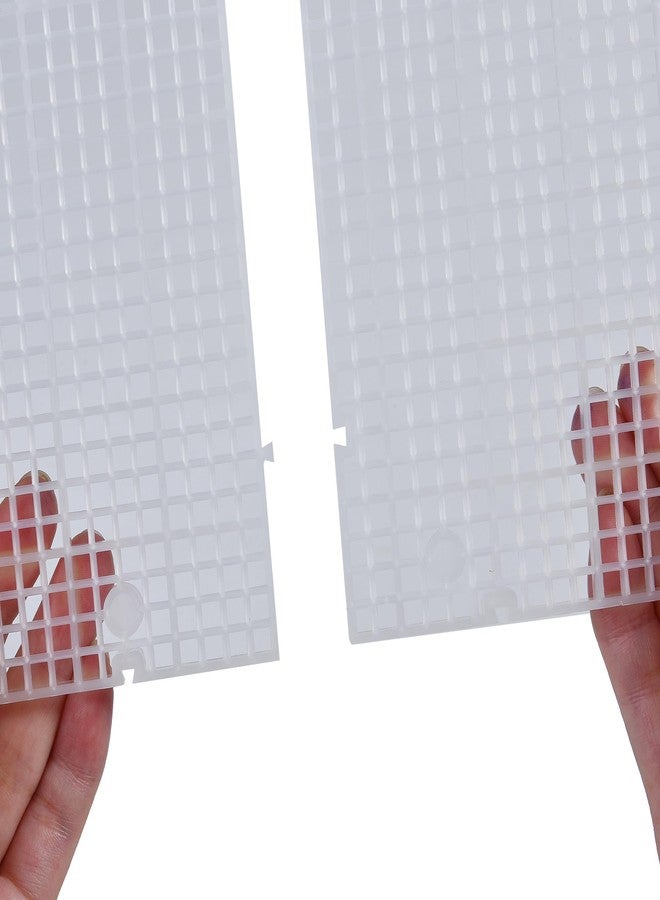 ALEGI Plastic Grid Divider Tray Egg Crate Louvre Aquarium Fish Tank Bottom Isolation with Bracket (4pcs) - Image 5