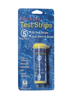 JED Jed 5 Factor Cl Br Alk Ph Hardness Test Strips 