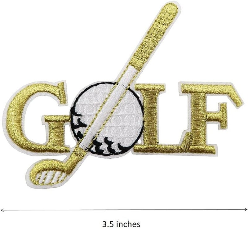Rockapatch Golf Bag Accessories, Golf Embroidered Iron On Patches Golf Shirt Bag Hats DIY - Image 2