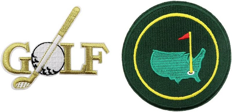 Rockapatch Golf Bag Accessories, Golf Embroidered Iron On Patches Golf Shirt Bag Hats DIY - Image 1