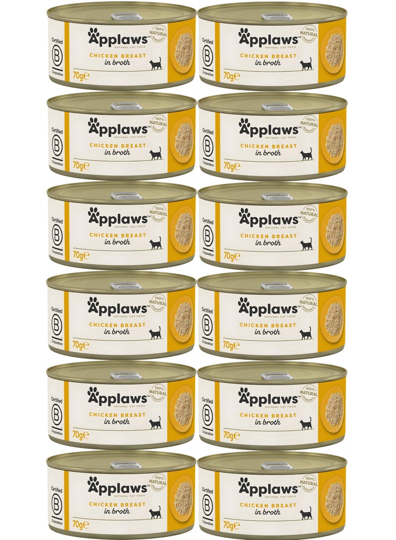 آبلاوس ابلاوز طعام رطب – صدور الدجاج في الجيلي جميع مراحل الحياة (12 × 70 جم) - Image 1