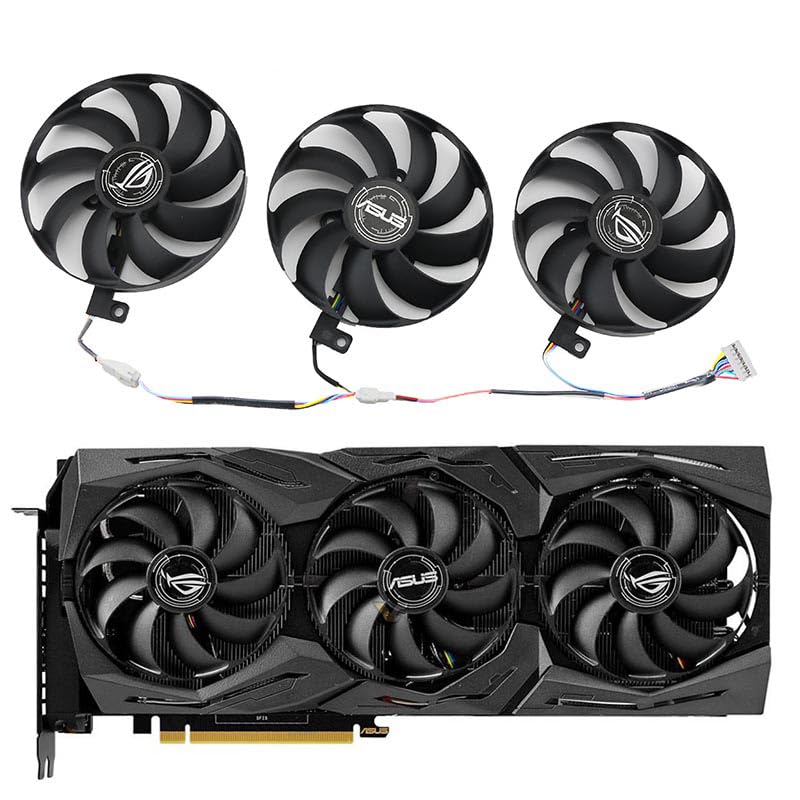 87MM T129215SU for ASUS RTX2070 ROG Strix for GeForce RTX 2060 Super 2080 Ti or RX 5600 XT 5700XT Fans 7PIN RTX2060 GPU Laptop Parts(4pin) - Image 2