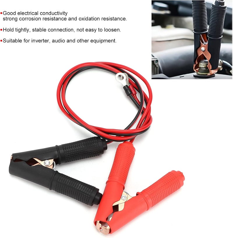 Battery Clamp Cable, Standard Specification Rubber + Metal Power Inverter Cable Hold Tightly 30A for Power Inverter Audio Equipment for Auto Parts - Image 4