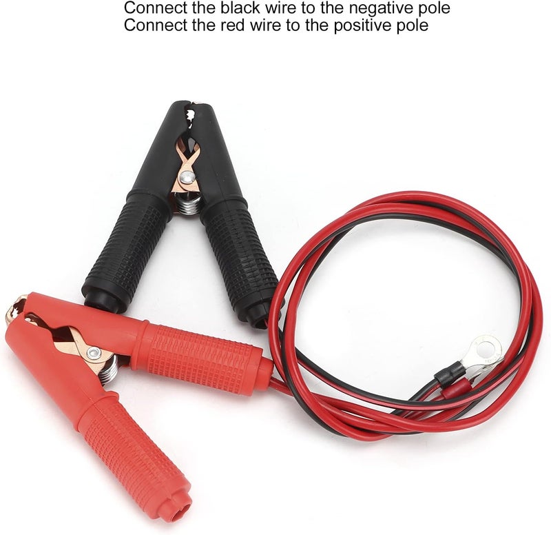 Battery Clamp Cable, Standard Specification Rubber + Metal Power Inverter Cable Hold Tightly 30A for Power Inverter Audio Equipment for Auto Parts - Image 2