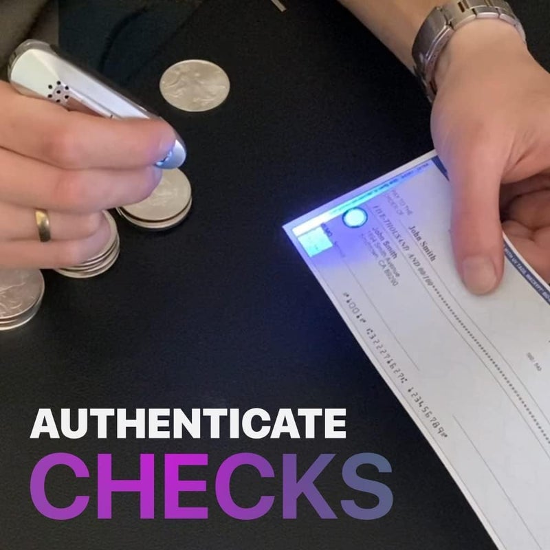 VersaCheck GTMS-1226 Gotest Check Compliance Tester and Counterfeit Detector for Checks, Currency and ID's, Blue - Image 3