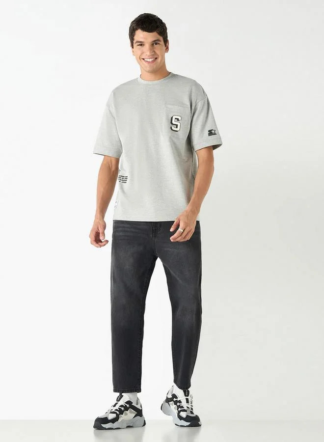 STARTER Starter Printed T-shirt with Crew Neck and Pocket