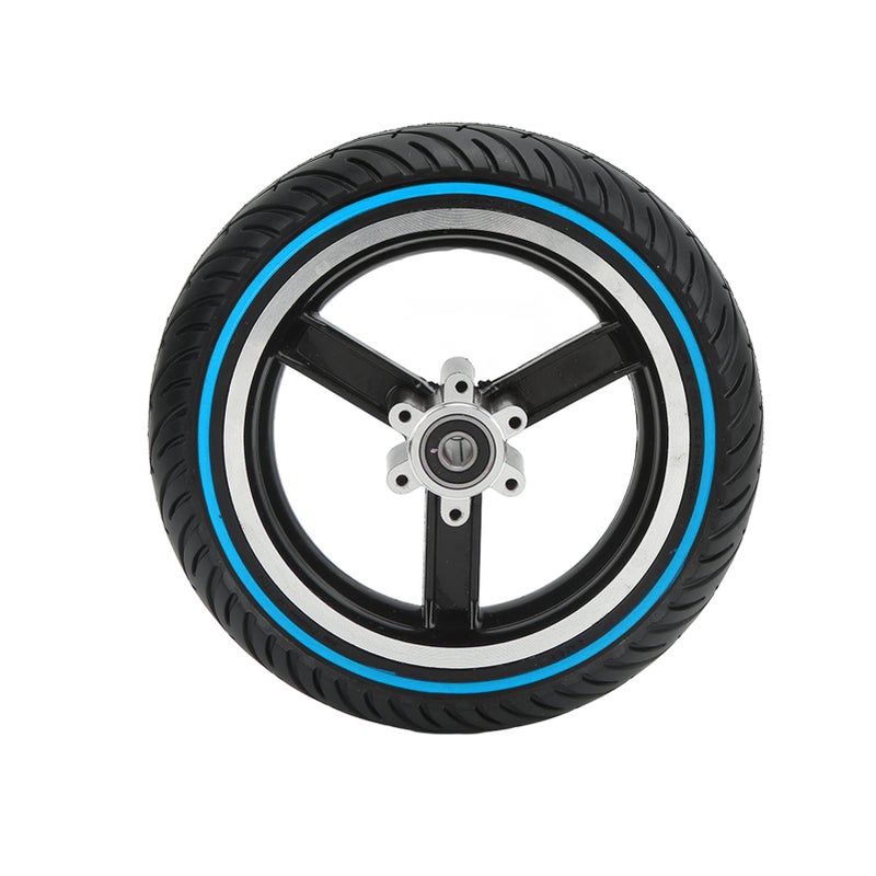 LYH L002 8.5 Inch Honeycomb Front Wheel Hub Electric Scooter Front Tire Replacement Parts for Kugoo M4 Scooter Blue - Image 1