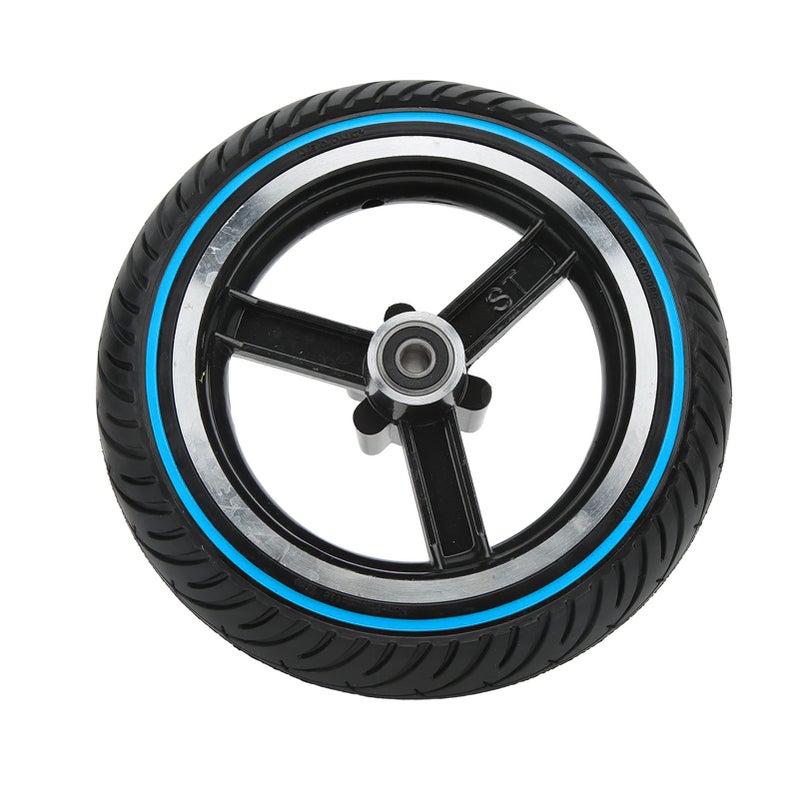 LYH L002 8.5 Inch Honeycomb Front Wheel Hub Electric Scooter Front Tire Replacement Parts for Kugoo M4 Scooter Blue - Image 3