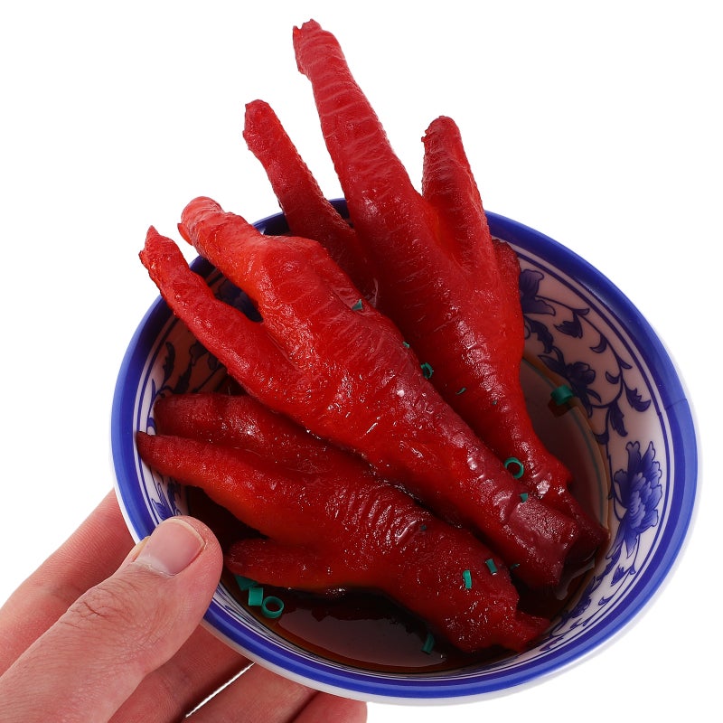 2pcs Artificial Food Model Realistic Roasted Chicken Feet For Hotel Food Display Lifelike Fake Meat For Photography Props For Restaurant Showcase And Kitchen Decor - Image 2