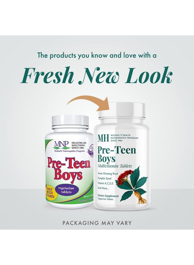 MICHAEL'S Health Naturopathic Programs Pre-Teen Boys Daily Multivitamin - 60 Vegetarian Tablets - with Male Herbal Blend - Kosher - 60 Servings - Image 3