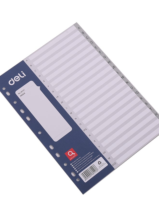 DELI DIVIDERS A4-20S GREY E38157 - Image 2