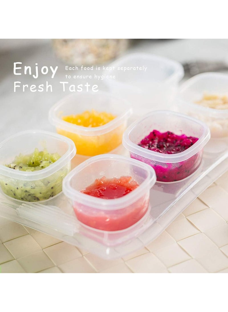 Oasisgalore BPA-Free Baby Food Storage Containers | 6 x 60 ml, Leak-Proof & Microwave Safe - Image 2