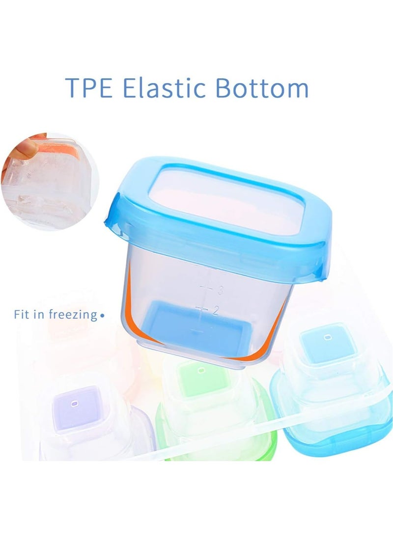 Oasisgalore BPA-Free Baby Food Storage Containers | 6 x 60 ml, Leak-Proof & Microwave Safe - Image 3