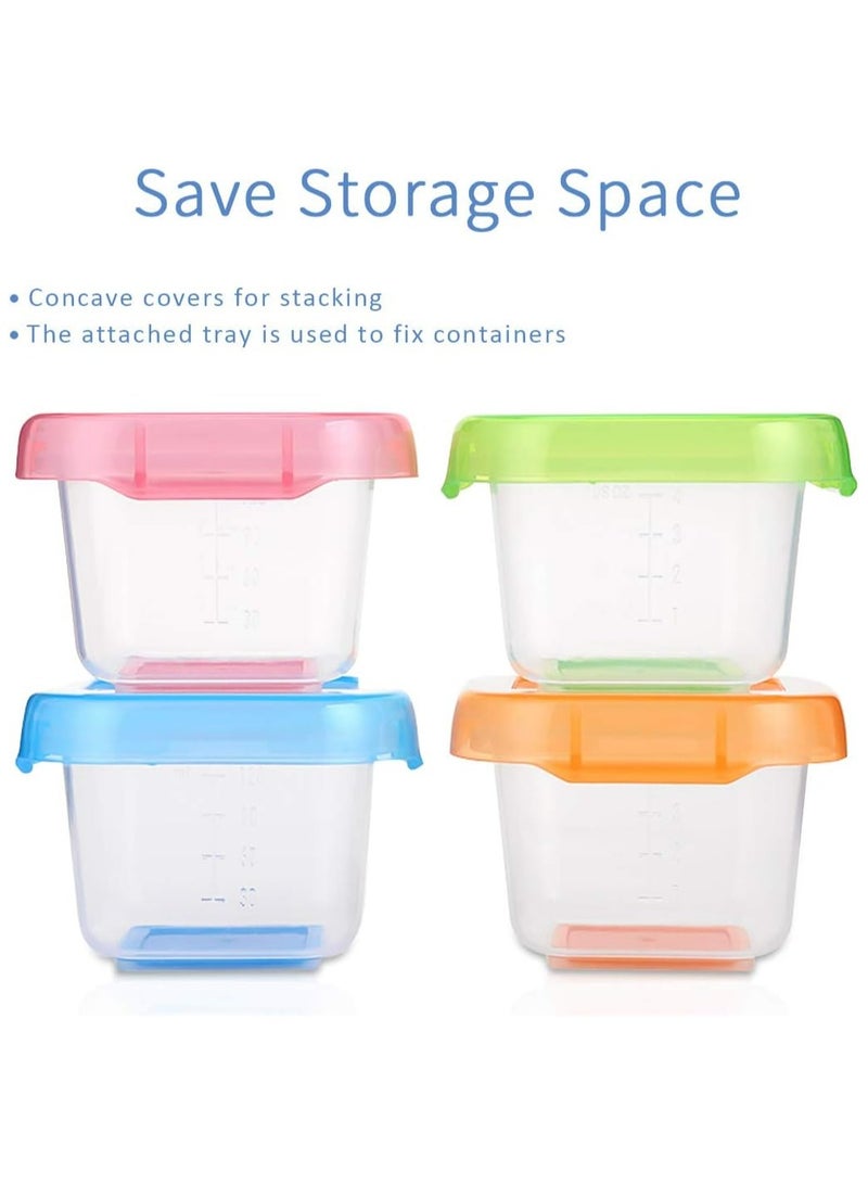 Oasisgalore BPA-Free Baby Food Storage Containers | 6 x 60 ml, Leak-Proof & Microwave Safe - Image 4