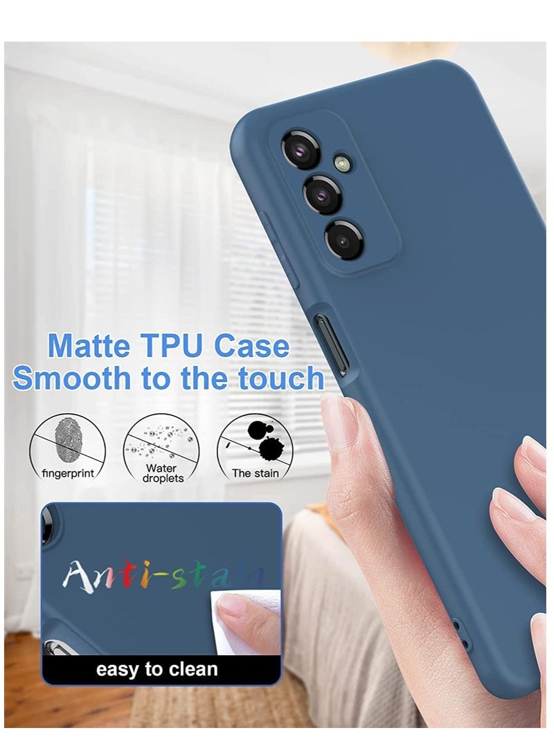 MIGOFAST Samsung Galaxy A17 5G Case Jelly Cover Soft Silicone Slim fit TPU Case Light weight Back Cover Matte Finish Shockproof Gelly Cover Anti fingerprint Case Designed For Samsung Galaxy A17 5G  Blue - Image 4