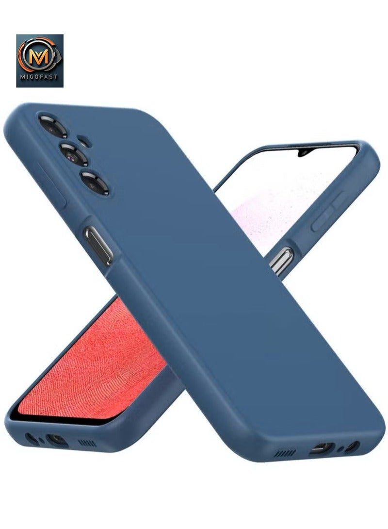MIGOFAST Samsung Galaxy A17 5G Case Jelly Cover Soft Silicone Slim fit TPU Case Light weight Back Cover Matte Finish Shockproof Gelly Cover Anti fingerprint Case Designed For Samsung Galaxy A17 5G  Blue - Image 1
