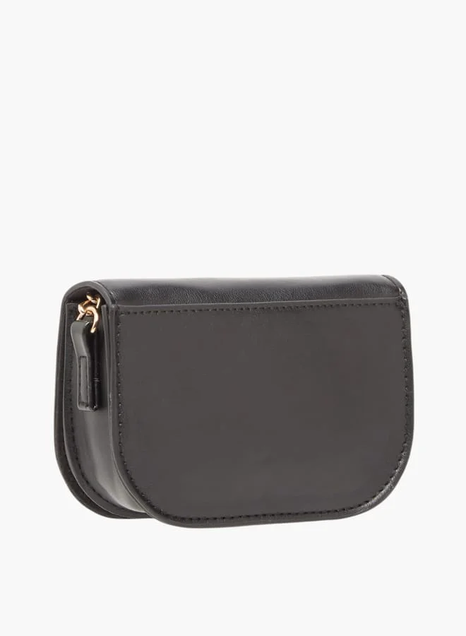 Little Missy Girls Pearl Embellished Crossbody Bag with Magnetic Button Closure