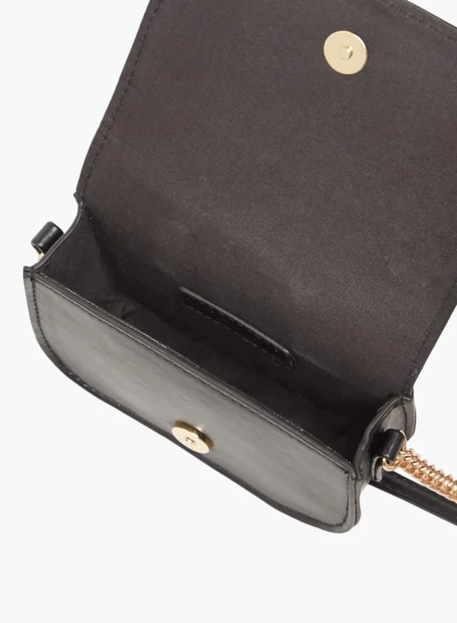 Little Missy Girls Pearl Embellished Crossbody Bag with Magnetic Button Closure