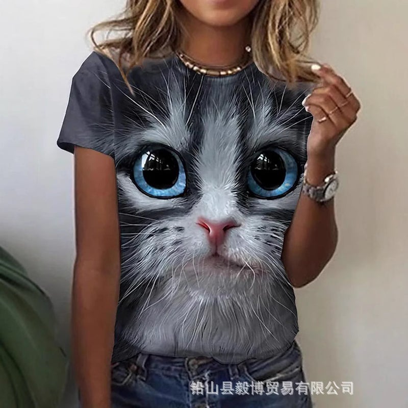 Summer T-Shirt New Fashion Cute Fox 3D Animal Print Men'S Casual Sports Short Sleeve Shirt - Image 2