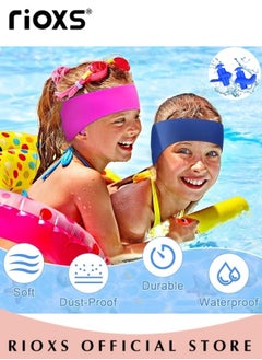 RIOXS 6 Pcs Reusable Swimming Headband Soft Silicone Earplugs Set for Kids Adults Including Waterproof Noise Reduction Earplugs and Swim Headbands  - Image 2