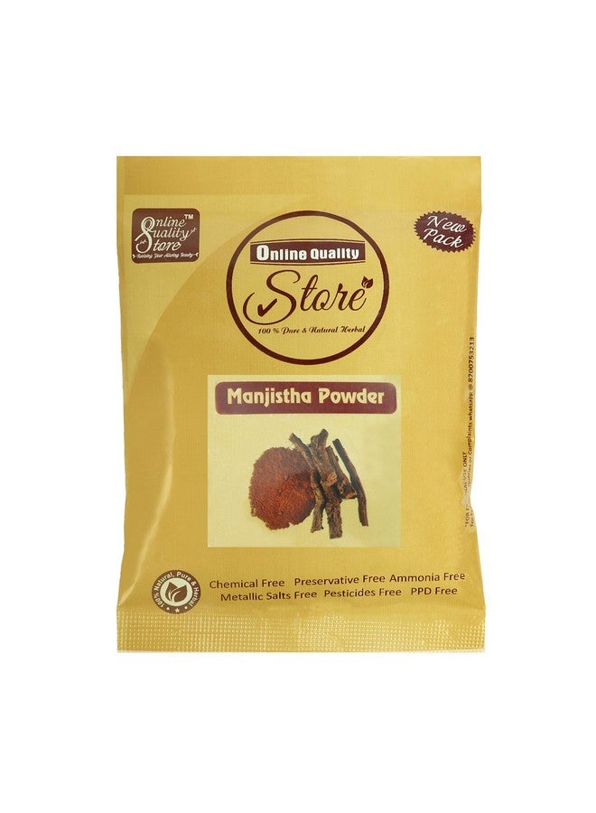 Online Quality Store Manjistha Powder | Rubia Cordifolia for Hair & Skin Care (50g, Pack of 1,Pure & Natural, Face &body) - Image 1