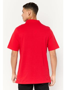 Puma x Scuderia Ferrari Men Sportswear Fit Short Sleeves Outdoor Polo Shirt, Red  - Image 4