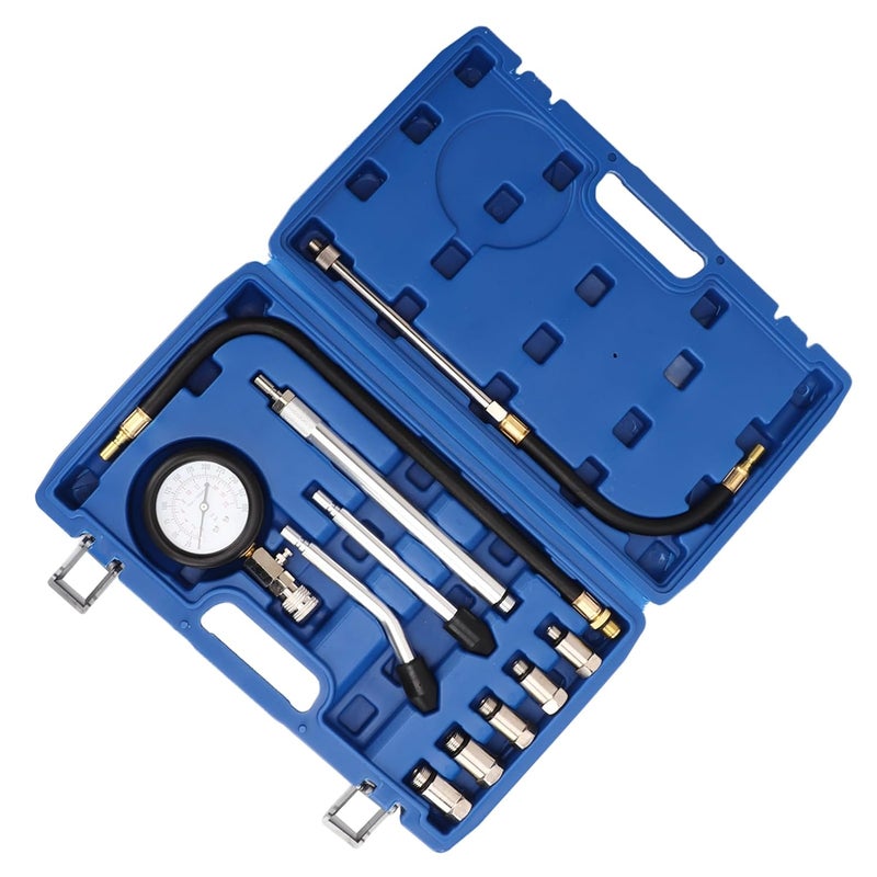 ZJchao 17 قطعة مجموعة اختبار ضغط السيارات 0-300 PSI مقياس رقمي أداة تشخيص المحرك - Image 5