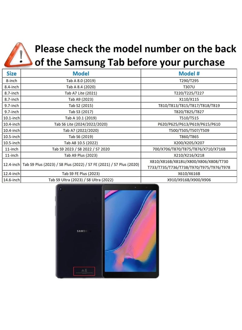 DUSALA 360 Degree Rotating Stand Auto Sleep Wake Folio Leather Smart Cover for Samsung Galaxy Tab S7 FE 12.4 -Inch (SM-T970) - Image 2