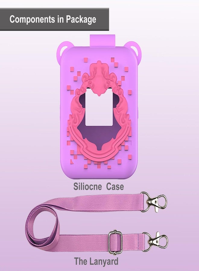 JCHPINE Silicone Cover Case for Bitzee Harry Potter Interactive Digital Pet, Protective Cover for Harry Potter Bitzee Pets Accessories (Purple) - Image 3