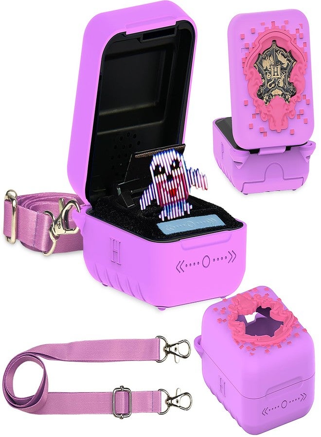 JCHPINE Silicone Cover Case for Bitzee Harry Potter Interactive Digital Pet, Protective Cover for Harry Potter Bitzee Pets Accessories (Purple) - Image 1