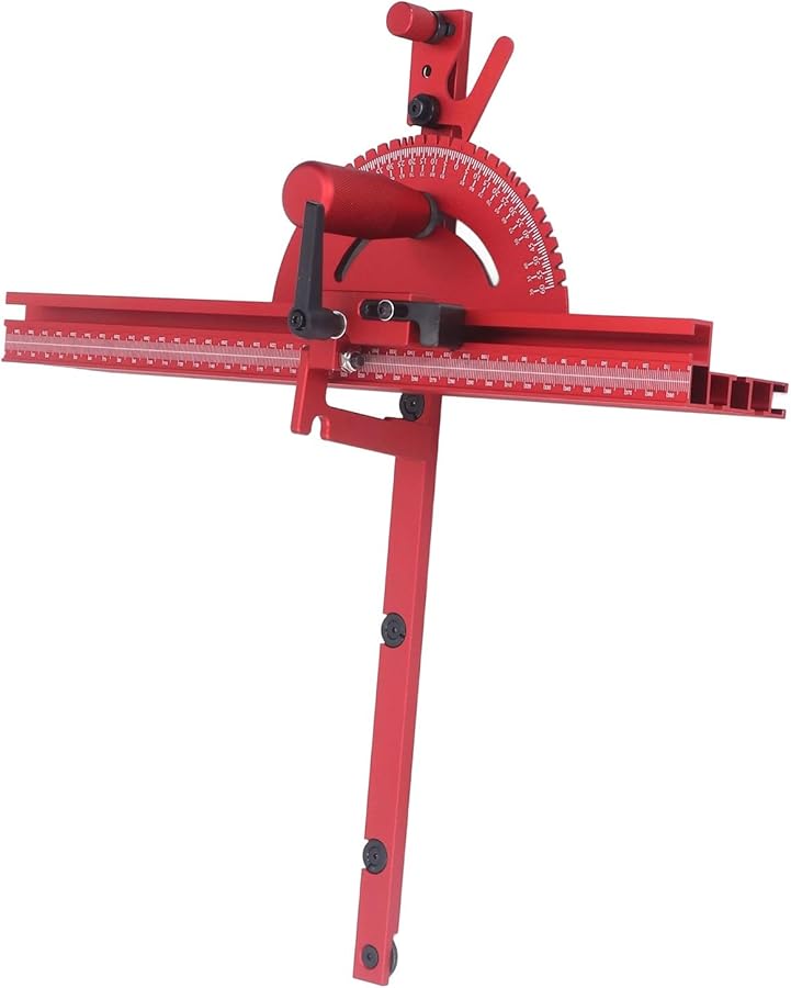 نظام منشار الطاولة من سبائك الألومنيوم مع سياج وآلية قفل لأعمال النجارة - Image 4