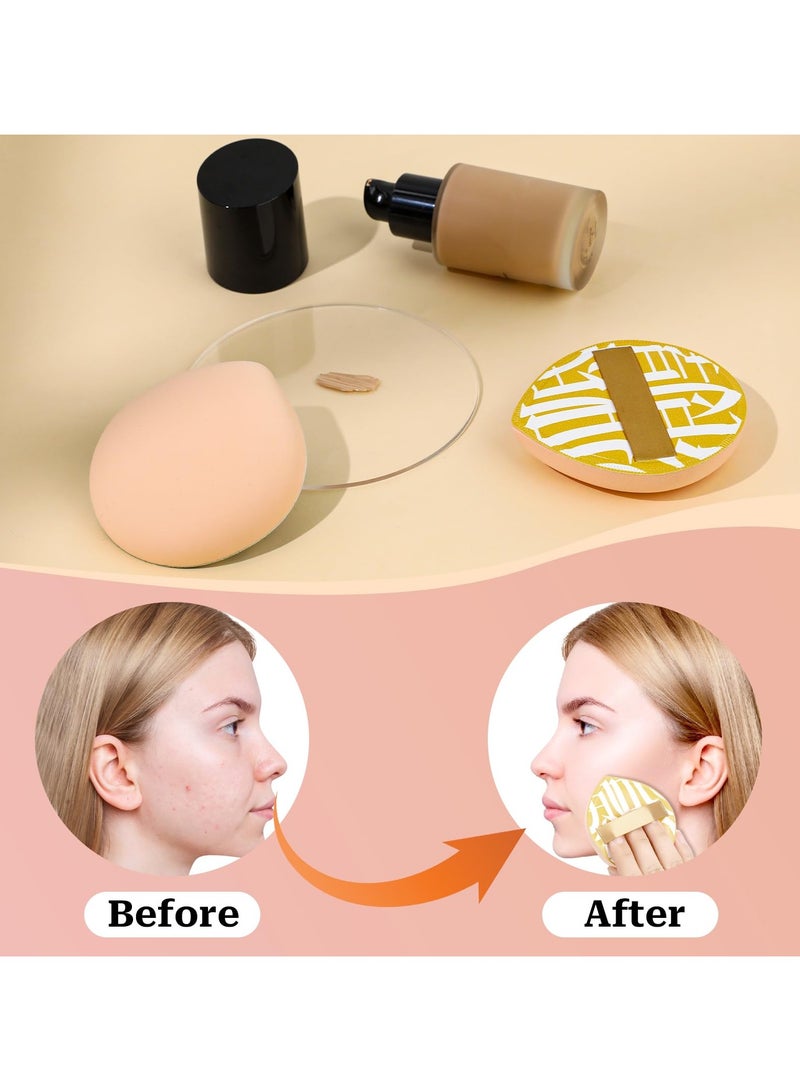 Generic 4 Pcs Face Makeup Sponge Cushion, Teardrop Shape, Large Size for Liquid, Cream  Powder Puff  - Image 3