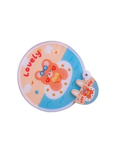 Thoraya Foldable Round Fans Fabric Compact Sturdy Round Folding Hand Fan for Daily Use Festival Wedding Party Favors  - Image 2