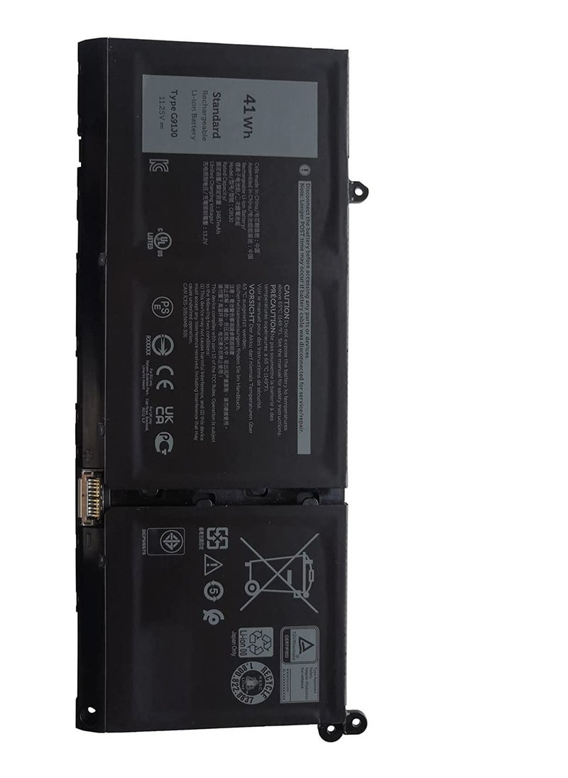 Generic - G91J0 Laptop Battery Compatible for Dell Latitude 3320 3420 3520 Vostro 3510 3511 3515 5310 5410 5415 5510 5515 Inspiron 5418 5518 7415 2-in-1 0MGCM5 0FH3K2 V6W33 11.25V 3467mAh 3-Cell - Image 1