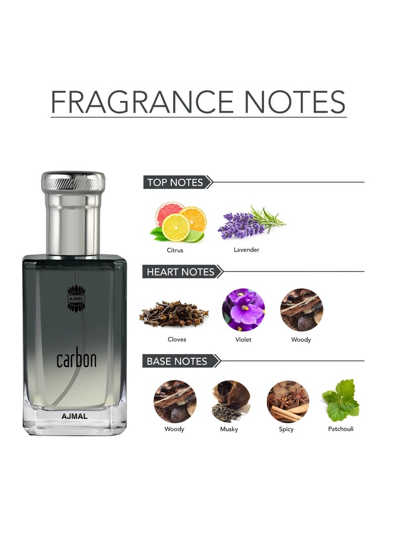 Ajmal Carbon Eau De Parfum For Men - 100 ML - Image 3