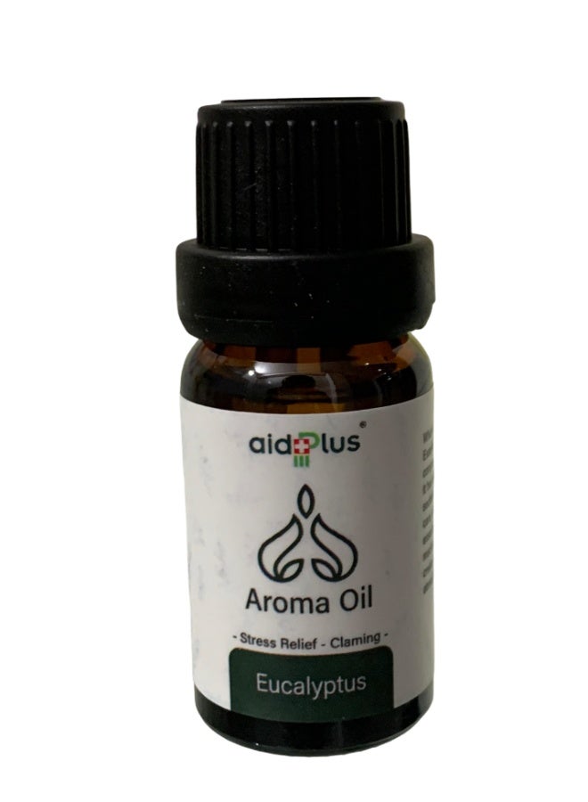 AID PLUS Eucalyptus Aroma Oil 10 Ml - 100% Pure & Natural Essential Oil For Relaxation, Respiratory Support & Aromatherapy