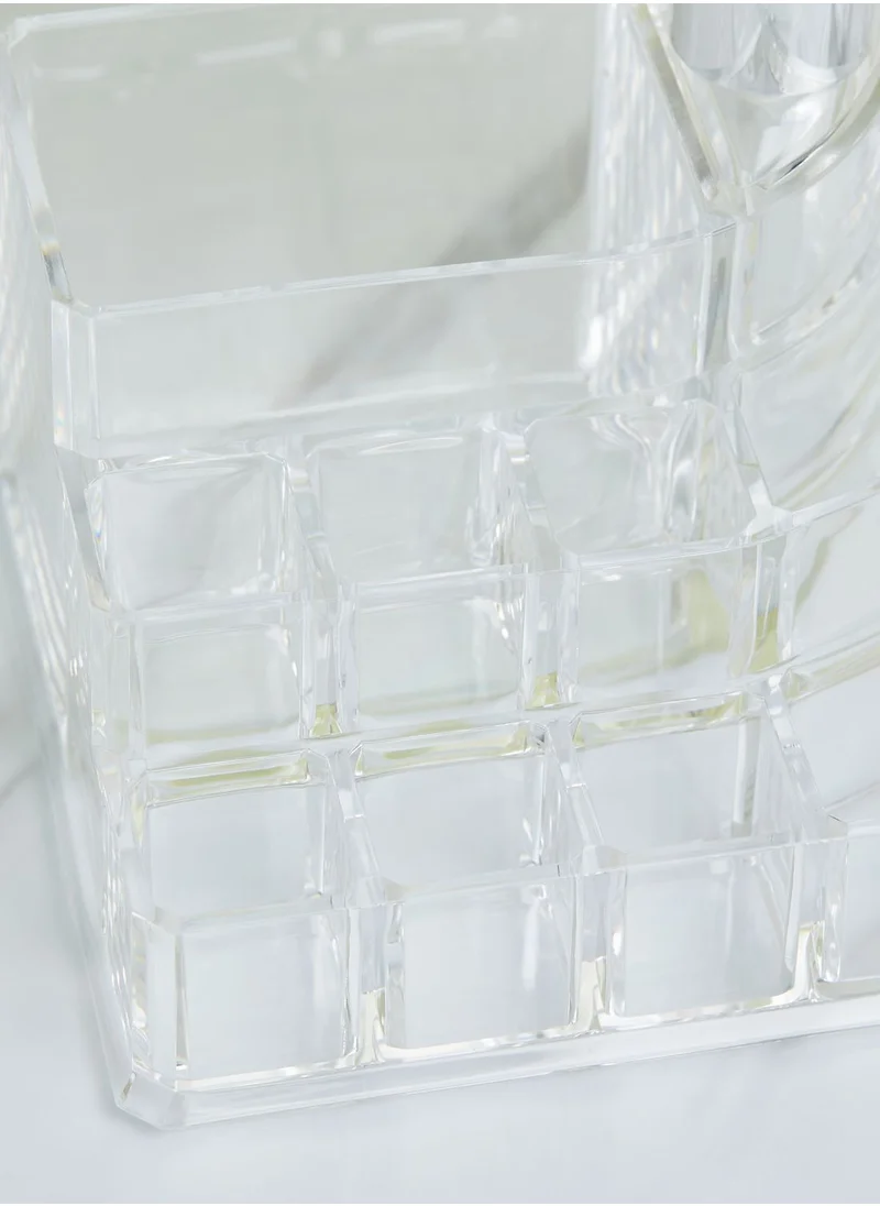 Premier 9 Compartment Cosmetics Organiser With Mirror