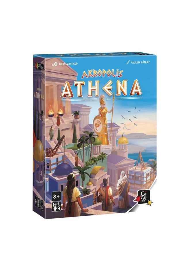 Gigamic Akropolis: Athena | Expansion for Mensa Select Strategy Game for Teens and Adult | Ages 8+ | 2 to 4 Players | 25 Minutes  - Image 1