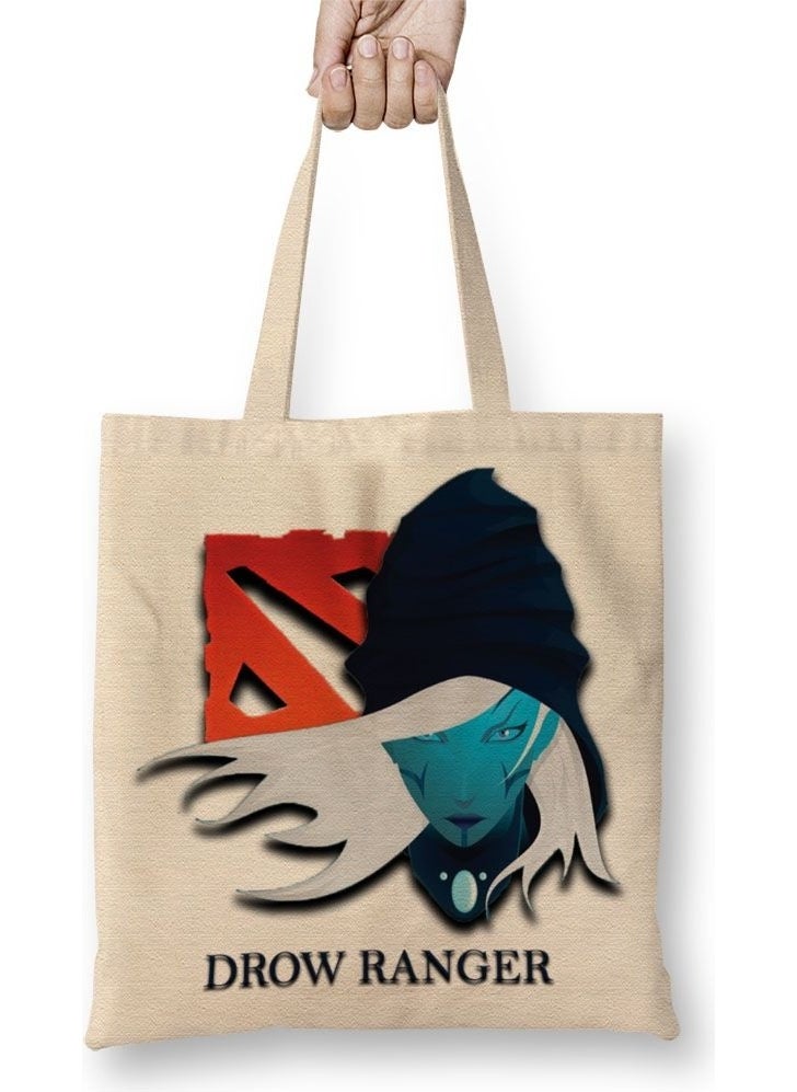 Baskı Dükkanı Print Shop Drow Ranger Dota 2 Tote Bag Long Handle 