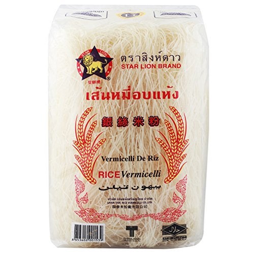 Lion Star Star Lion Rice Vermicelli, 500 grams- Vegetarian, No Artificial Flavours, No Artificial Colours - Image 1