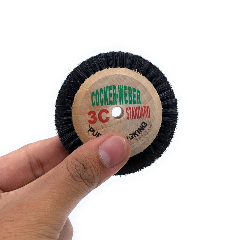 Aone 3C Circular Brush 3 Row Hard Bristles Wheels 6 pcs Pure Chungking Wooden Hub Multipurpose for Dental Work, Jewellery Making & Repair, Watchmaking, Model Making & Hobby Crafts DIY - Image 2