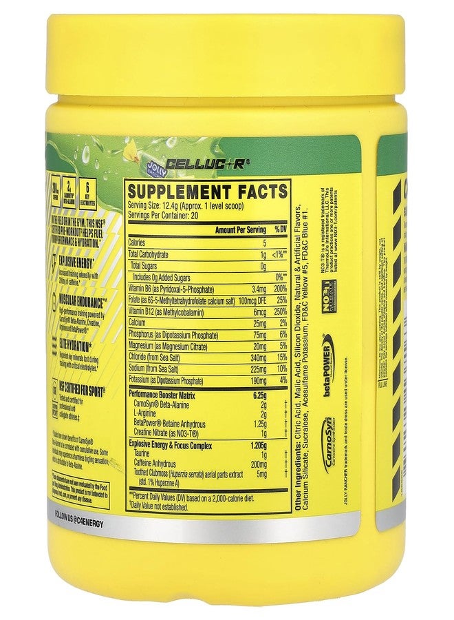 C4 Cellucor C4 Sport Pre Workout Powder - Jolly Rancher Green Apple - NSF Certified for Sport - 200mg Caffeine + Creatine + Beta-Alanine - Electrolytes and Energy Supplement - 20 Servings - Image 2