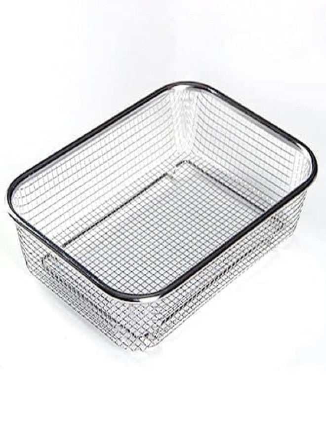 GOMNIK Stainless Steel Dish Rack with Drip Tray & Spoon Holder – Dish Drainer Basket for Kitchen Sink Countertop, Drying Stand for Plates, Bowls & Utensils (Medium) - Image 1