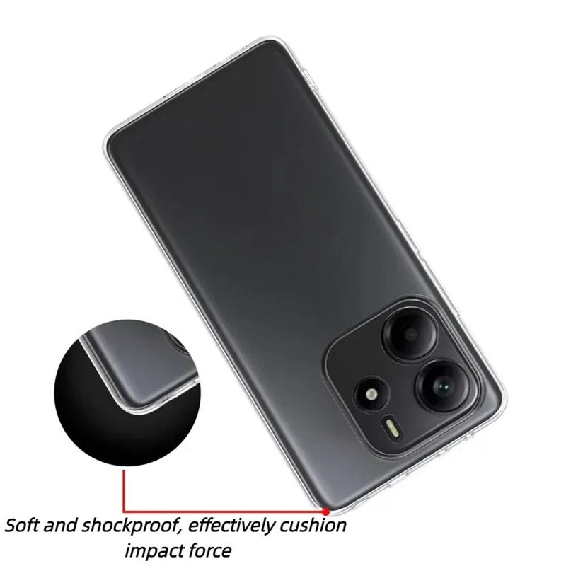 غطاء شفاف من مادة TPU الناعم المقاوم للسقوط لجهاز Xiaomi Redmi Note 15 Pro 5G - Image 4