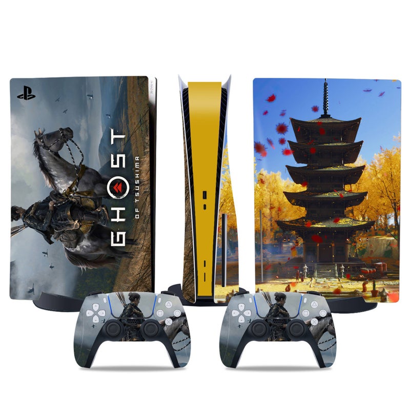 PS5 disc version sticker PS5 digital version console and controller film Ghost of Tsushima support dropshipping matte