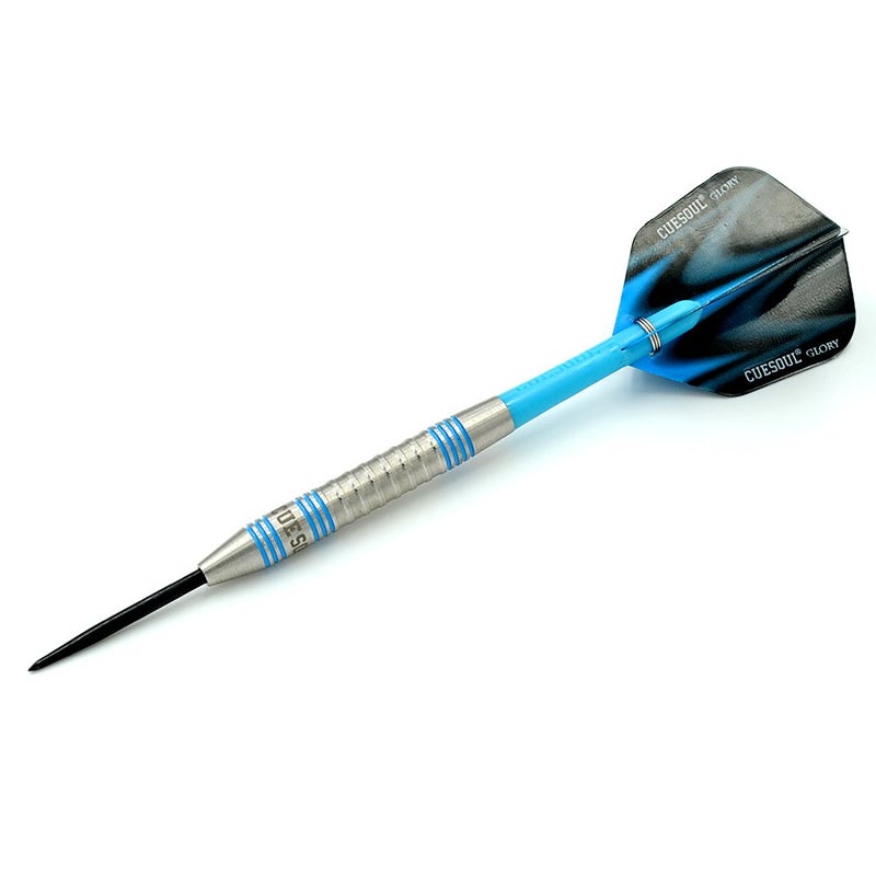 CUESOUL Glory 85% Tungsten 22g Steel Tip Dart Set-Blue line Colored - Image 2