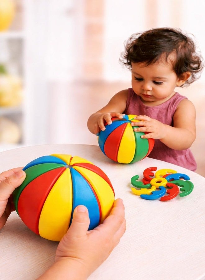 MOPANIRAJ Activity and Learning Ball | Learning Activity Toy for Kids | Multicolor | Puzzle Game for Infant and Preschool Toddlers | Educational Colorful Detachable Design | (2 Years and Above) - Image 1