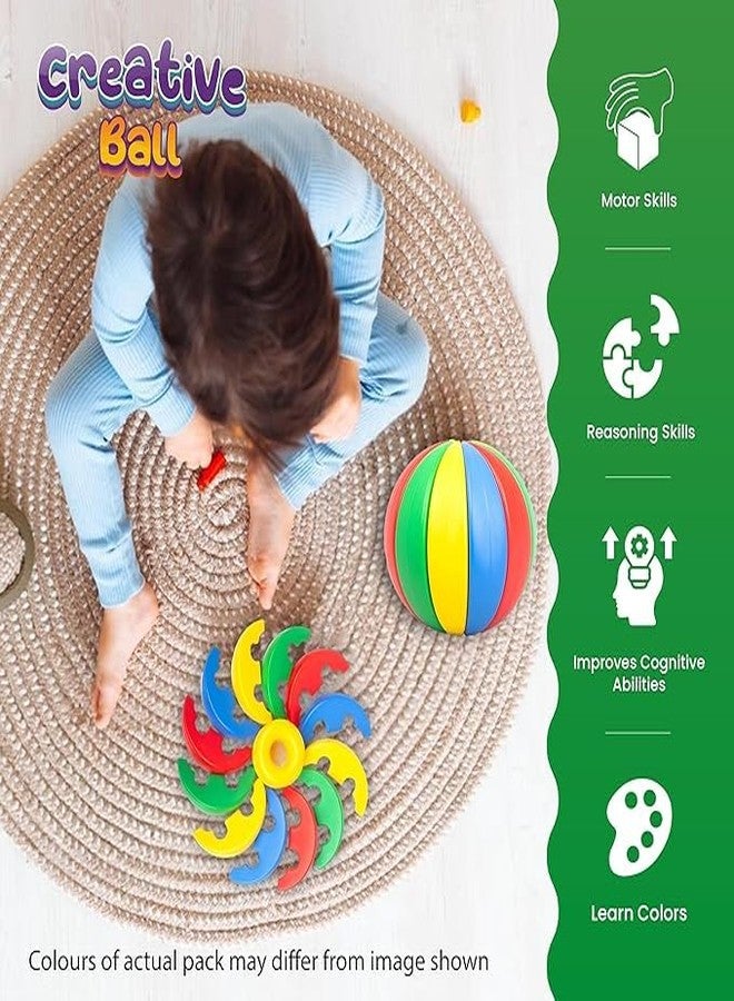 MOPANIRAJ Activity and Learning Ball | Learning Activity Toy for Kids | Multicolor | Puzzle Game for Infant and Preschool Toddlers | Educational Colorful Detachable Design | (2 Years and Above) - Image 3