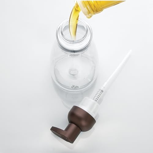 InterDesign iDesign Clear and Bronze InterDesign Plastic Foaming Soap Pump Dispenser Holds 14 oz. for Kitchen, Bathroom, Sink, Vanity, 3" x 3" x 7.5", Pack of 1 - Image 3