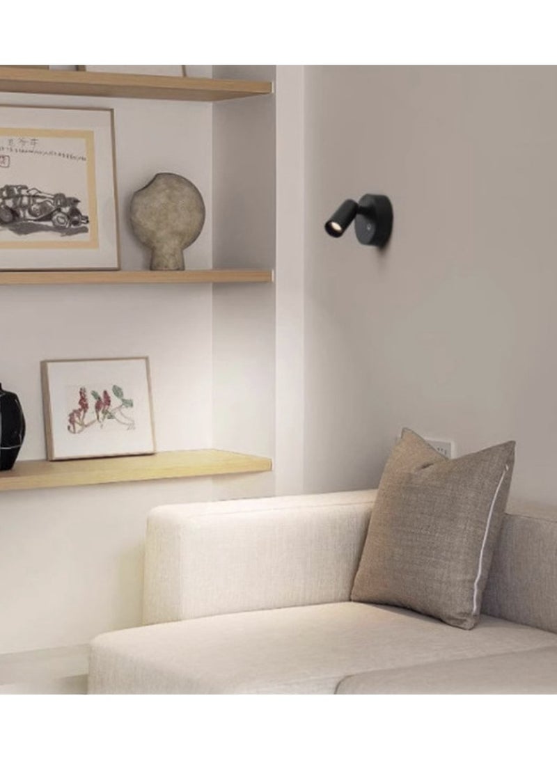 Yalla Pick 360°Magnetic LED Spotlight,Rechargeable LED Reading Light, Touch Adjustable Brightness, Suitable for Bedroom Bedside, Cabinet, Living Room, Desk, Bar Decoration, Birthday - Image 5